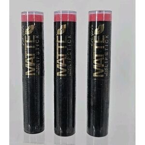 3 Lot Set Of 3 L.A. GIRL Matte Flat Velvet Lipstick 0.1oz - GLC803 Sweet Revenge